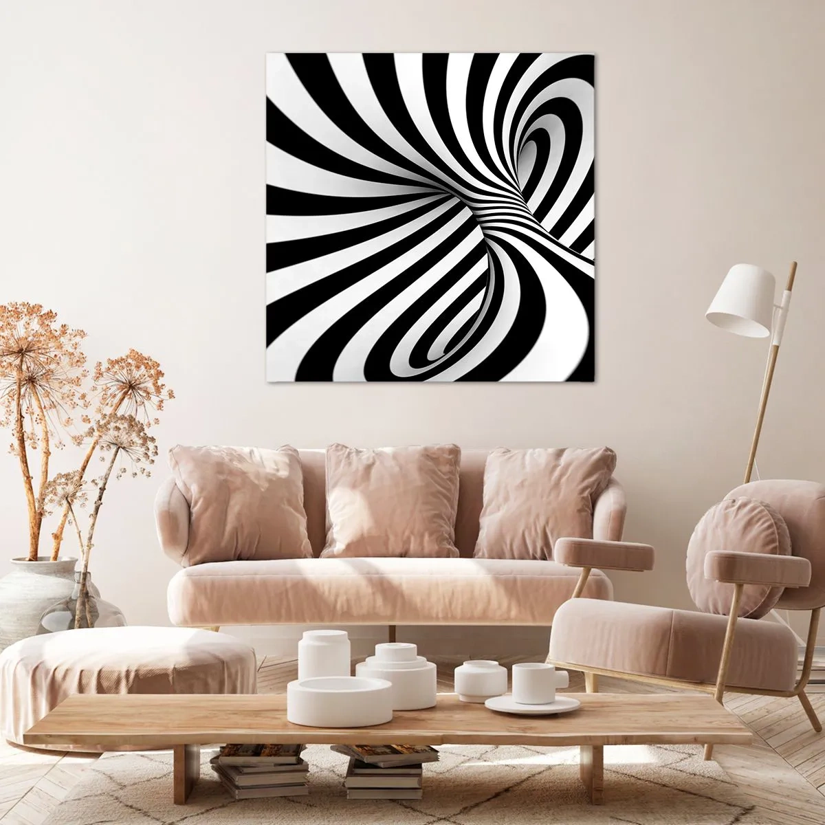 Bild auf Leinwand - Leinwandbild - Komposition: Tanzraum - 50x50 cm