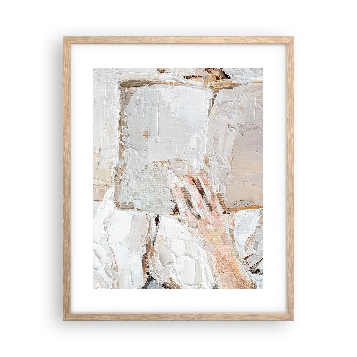 Poster in einem Rahmen aus heller Eiche - In einer anderen Welt - 40x50 cm