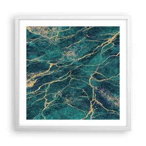 Poster in einem weißen Rahmen - Goldmine - 50x50 cm