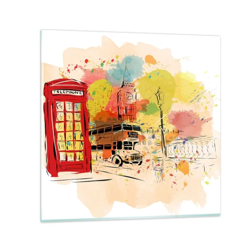 Glasbild - Bild auf glas - Die Stadt der Vielfalt - 50x50 cm