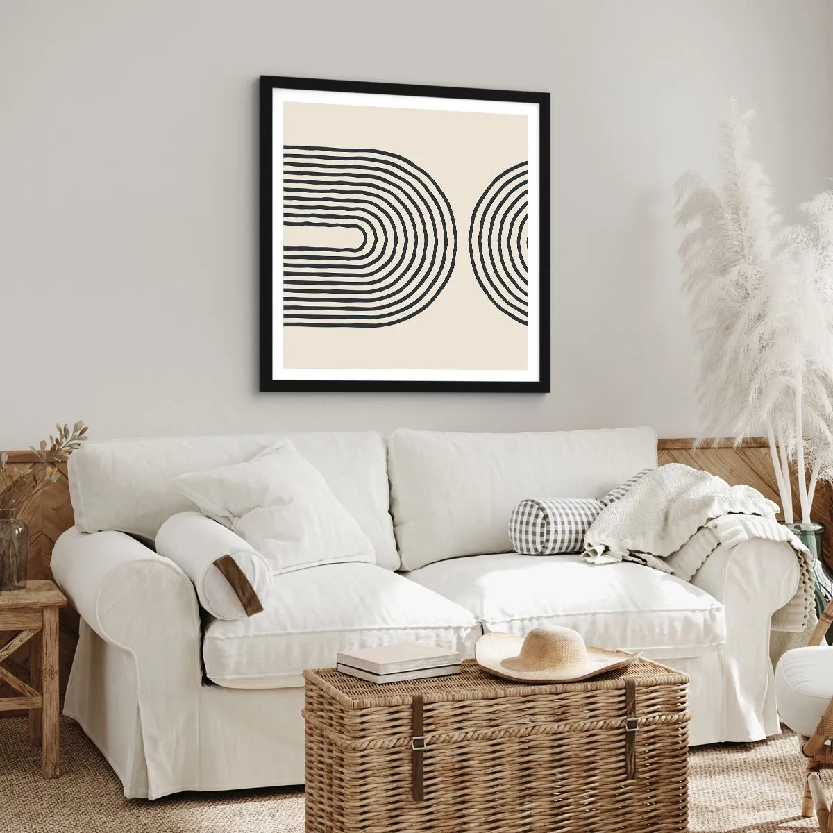Poster in einem schwarzem Rahmen - In einem Moment ... - 30x30 cm