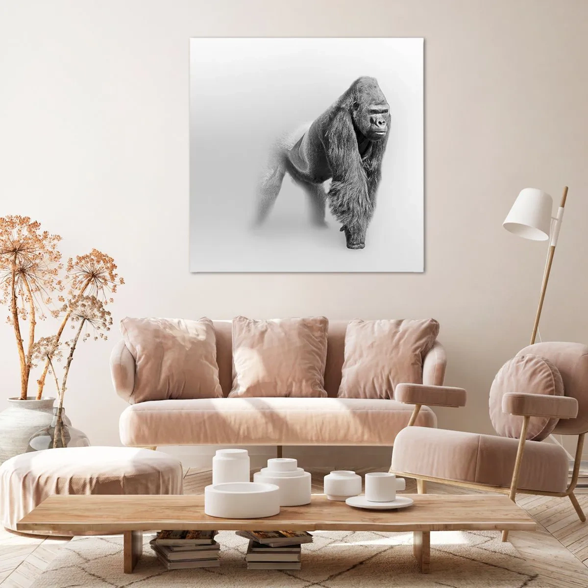 Bild auf Leinwand - Leinwandbild - Zuversichtlich in seiner Stärke - 40x40 cm