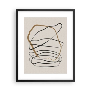 Poster in einem schwarzem Rahmen - Komposition – Looptanz - 40x50 cm