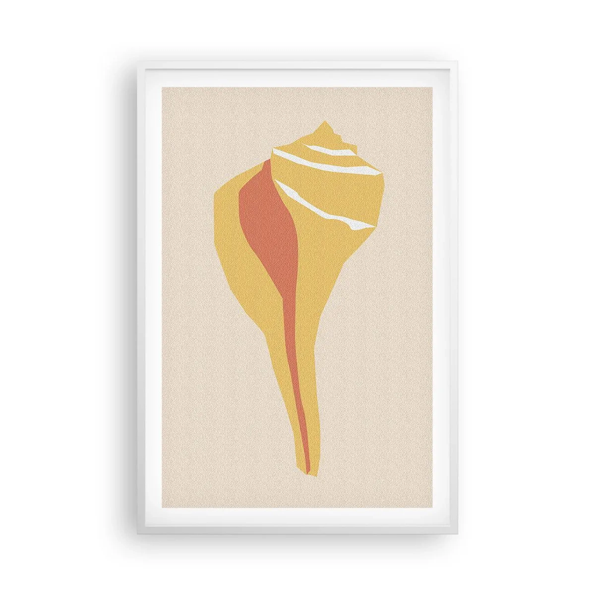 Poster in einem weißen Rahmen - Organische Abstraktion – Wachstum - 61x91 cm