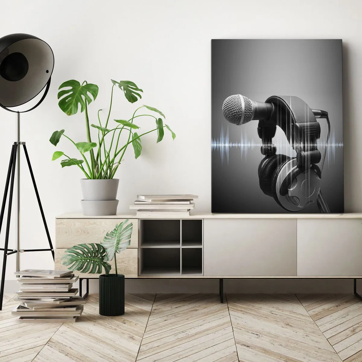 Bild auf Leinwand - Leinwandbild - Du kannst immer noch den Gesang hören - 55x100 cm