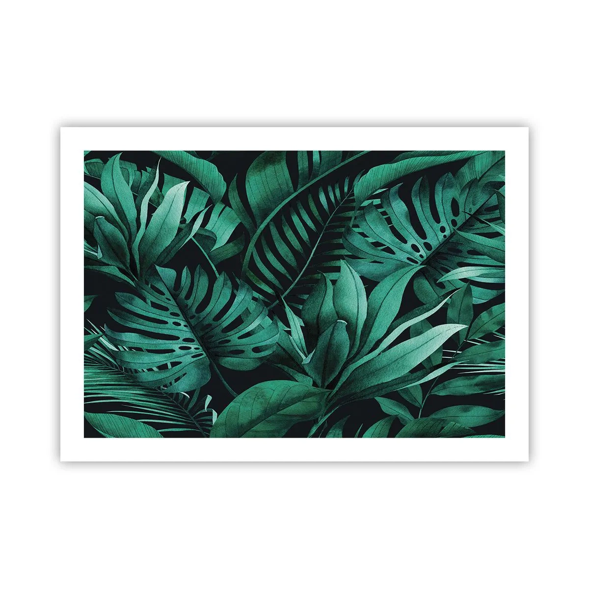 Poster - Die Tiefe des tropischen Grüns - 70x50 cm