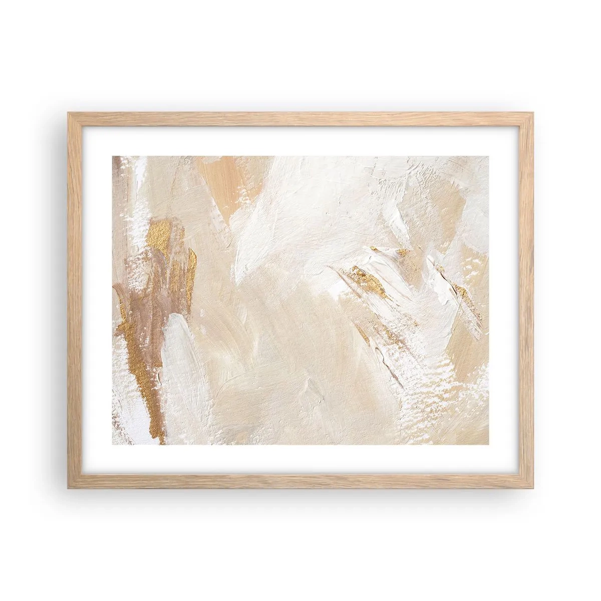 Poster in einem Rahmen aus heller Eiche - Pastellkomposition - 50x40 cm