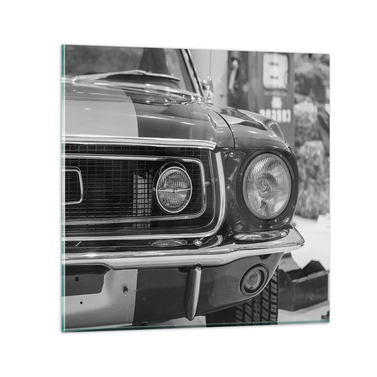 Glasbild - Bild auf glas - Wilder Ritt - 50x50 cm