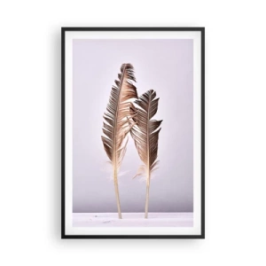 Poster in einem schwarzem Rahmen - Gegen das Nichts - 61x91 cm