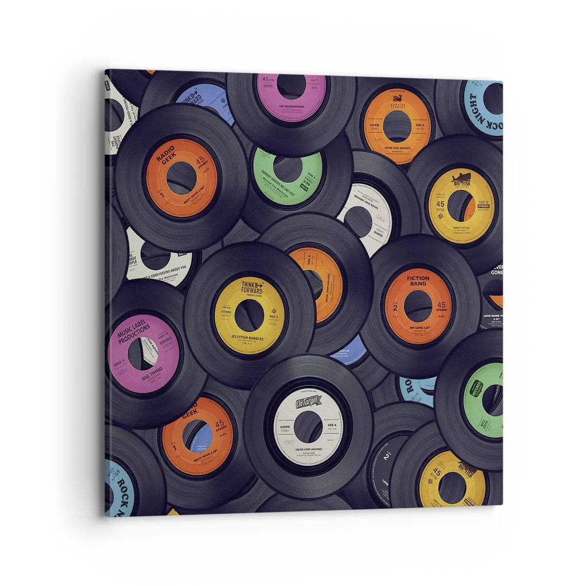 Bild auf Leinwand - Leinwandbild - Farben der Klassiker - 70x70 cm