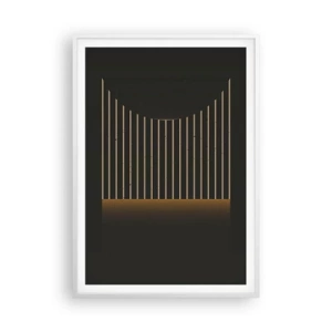 Poster in einem weißen Rahmen - Die Dunkelheit erkunden - 70x100 cm