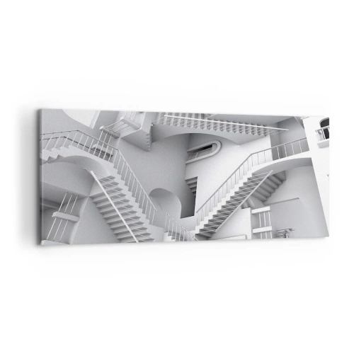 Bild auf Leinwand - Leinwandbild - Die Paradoxien des Weltraums - 100x40 cm