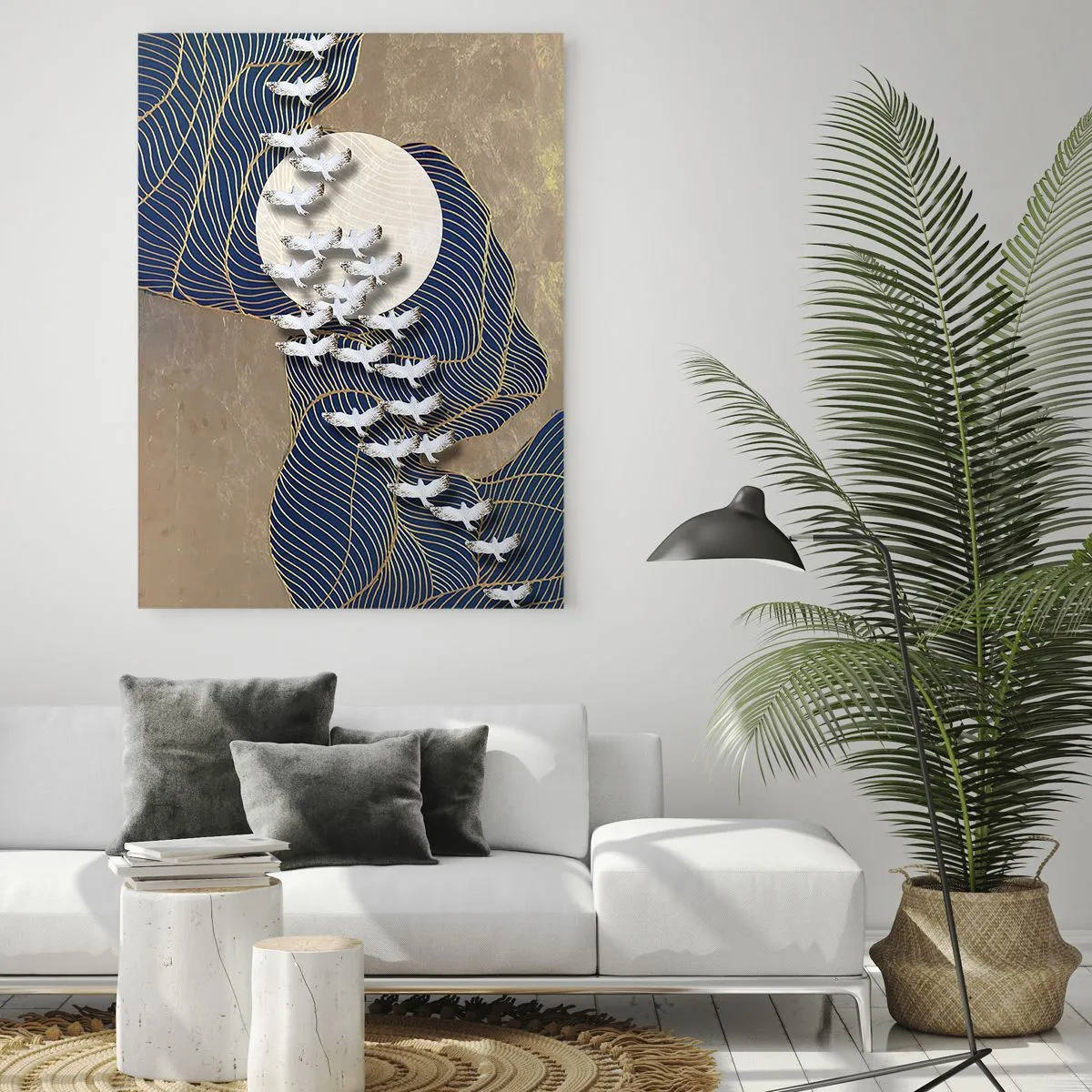 Glasbild - Bild auf glas - Freiheit, Wandern, Gemeinschaft - 80x120 cm