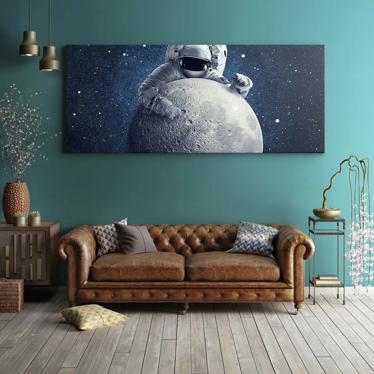 Bild auf Leinwand - Leinwandbild - Weltraumjoker - 90x30 cm