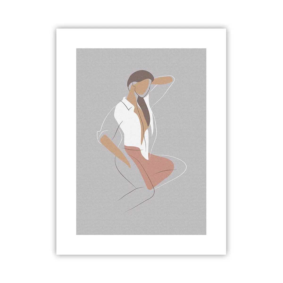 Poster - Umriss der Anmut - 30x40 cm