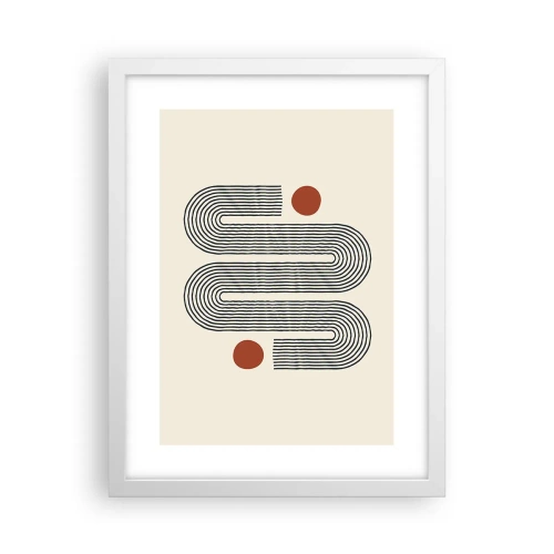 Poster in einem weißen Rahmen - Vom Anfang bis zum Ende - 30x40 cm