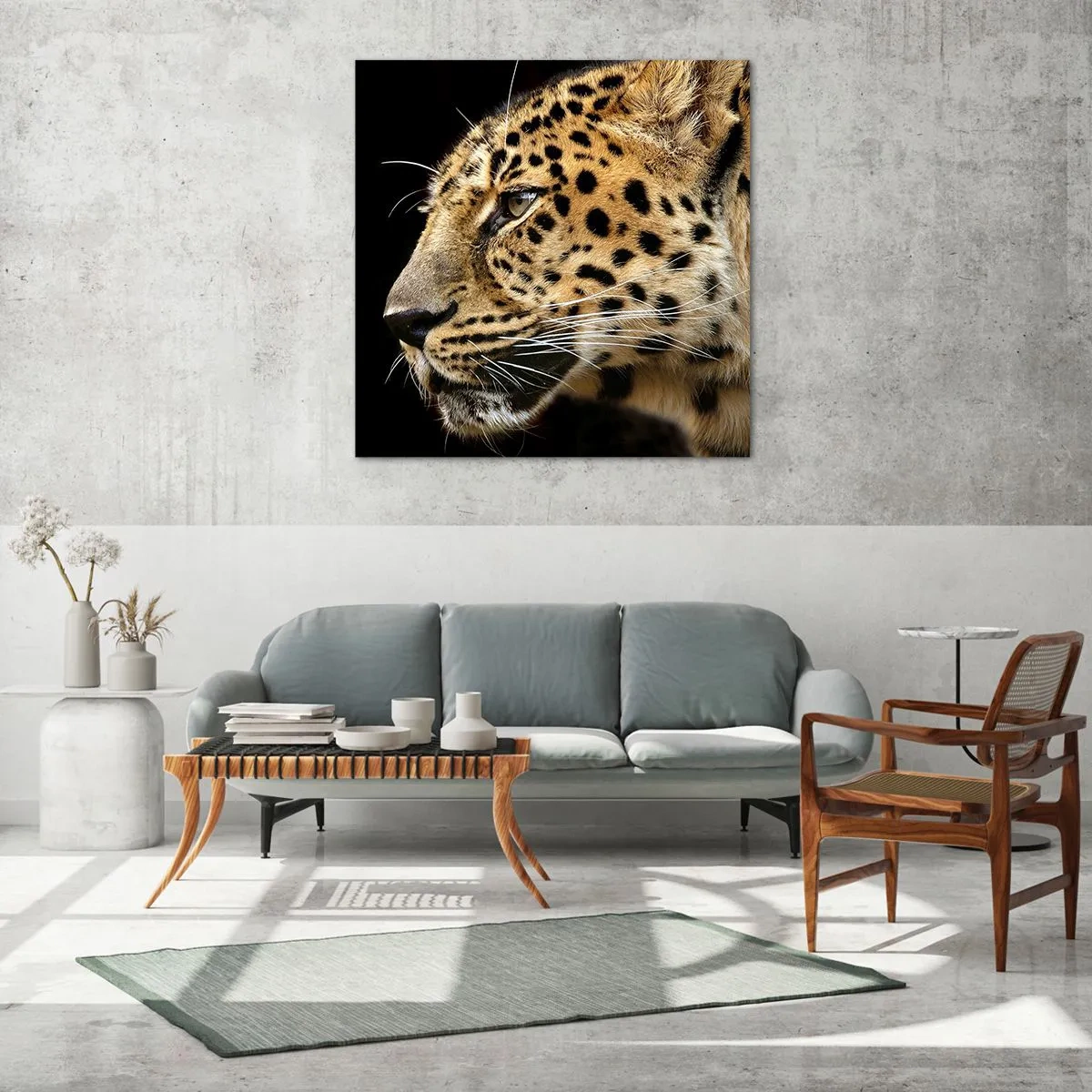 Glasbild - Bild auf glas - Ruhig, fokussiert, bereit - 40x40 cm