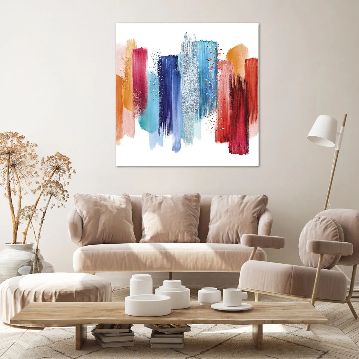 Bild auf Leinwand - Leinwandbild - Auf und ab - 70x70 cm