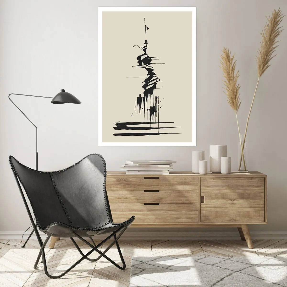 Poster - Hastige Abstraktion - 30x40 cm