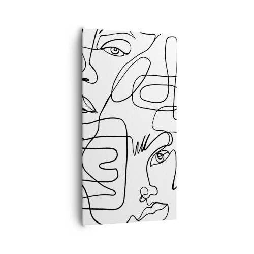 Bild auf Leinwand - Leinwandbild - In verworrenen Gefühlen - 65x120 cm