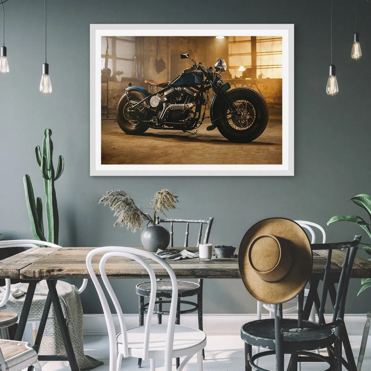 Poster in einem weißen Rahmen - Ich kann alles - 50x40 cm