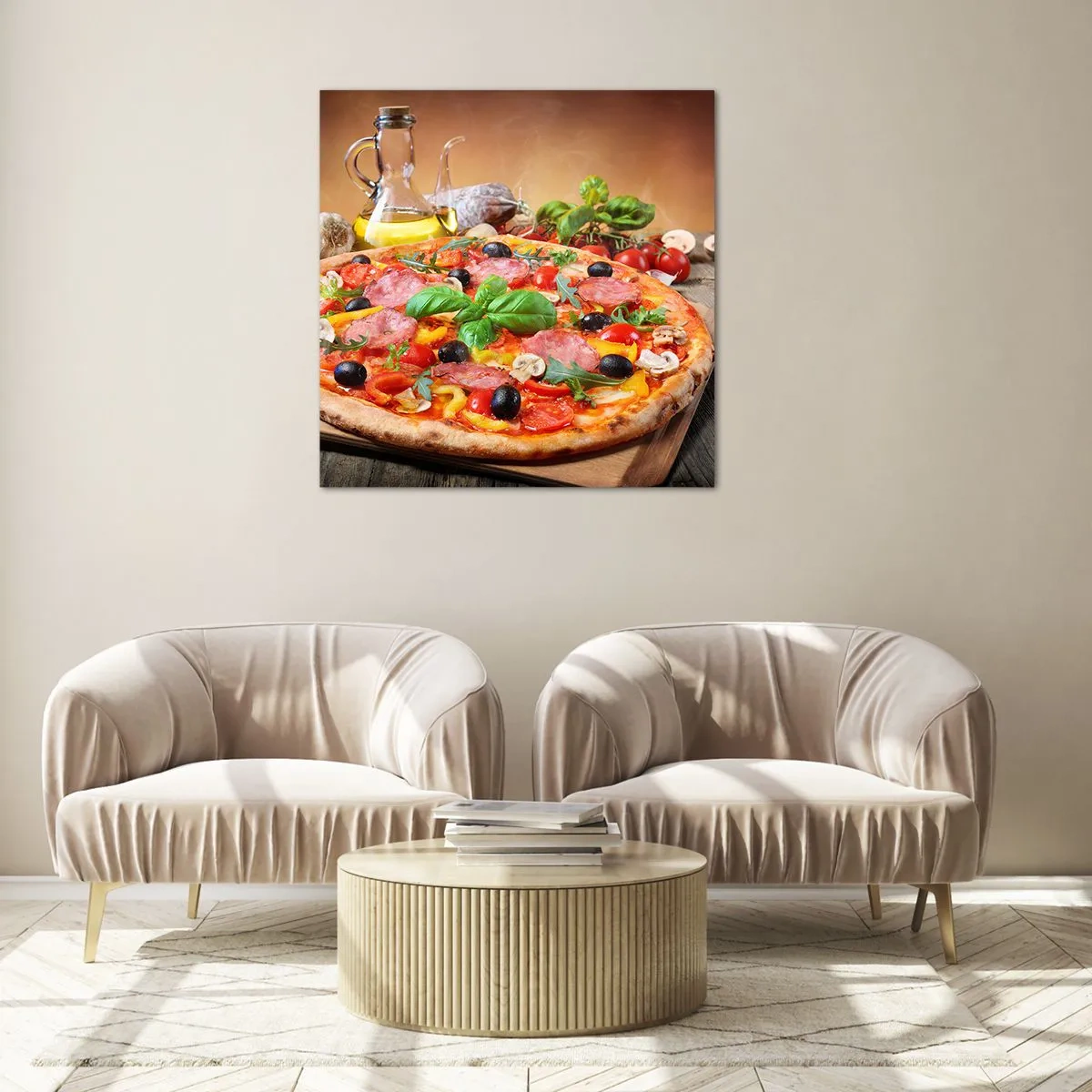 Glasbild - Bild auf glas - Mit echtem italienischem Flair - 30x30 cm