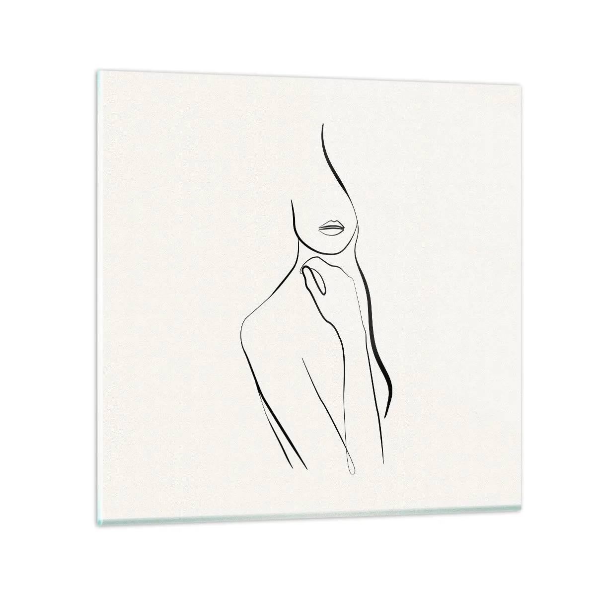 Glasbild - Bild auf glas - Eine Welle der Melancholie - 70x70 cm