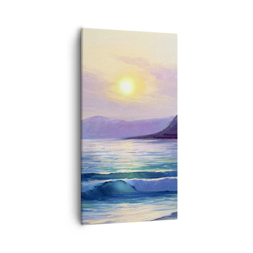 Bild auf Leinwand - Leinwandbild - Wasser- und Luftkristall - 55x100 cm