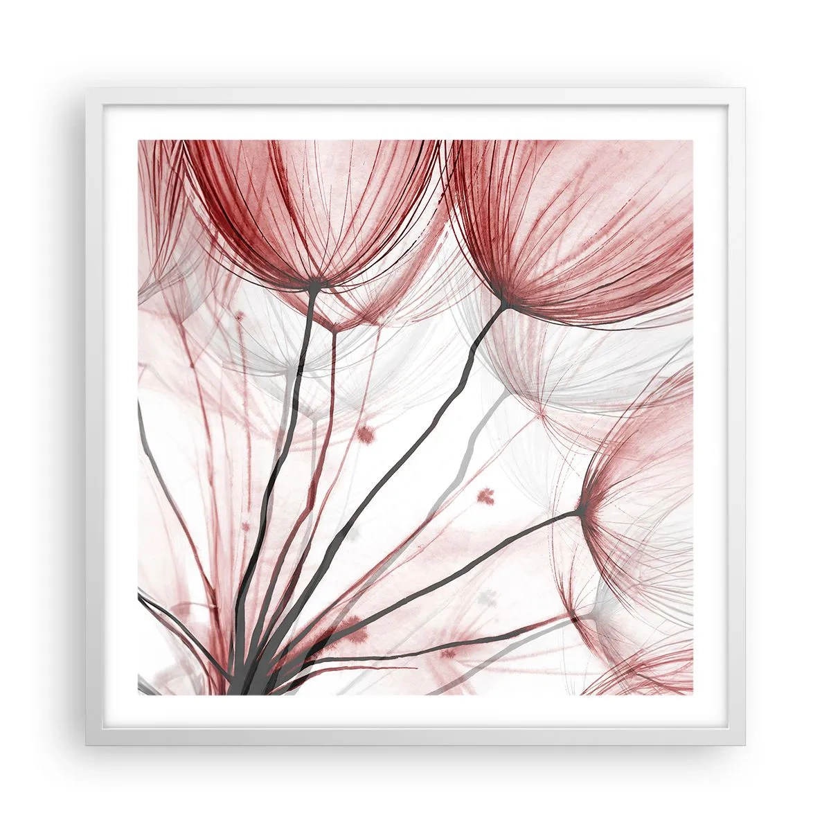 Poster in einem weißen Rahmen - Vor der Abfahrt - 60x60 cm