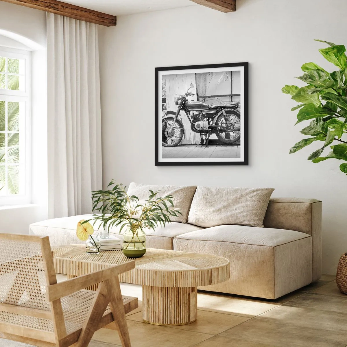 Poster in einem schwarzem Rahmen - Klassik über alles - 30x30 cm