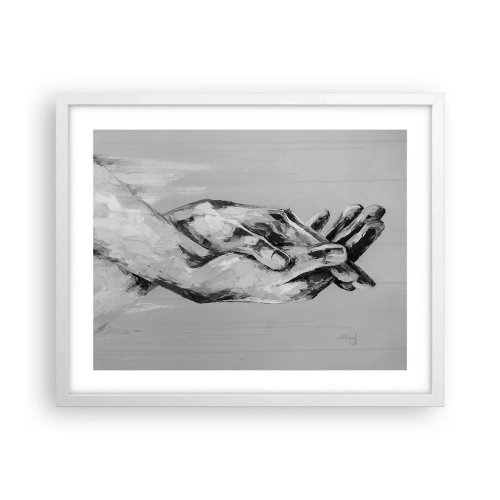 Poster in einem weißen Rahmen - Anfang… - 50x40 cm