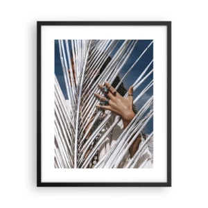 Poster in einem schwarzem Rahmen - Das Mädchen des Schamanen? - 40x50 cm