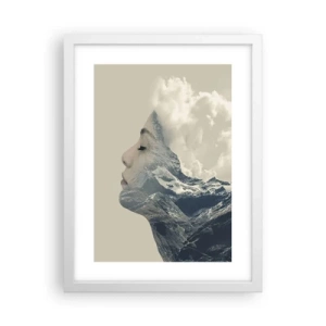 Poster in einem weißen Rahmen - Die Schönheit der Elemente der Natur - 30x40 cm