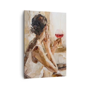 Bild auf Leinwand - Leinwandbild - Der Geschmack eines guten Moments - 70x100 cm