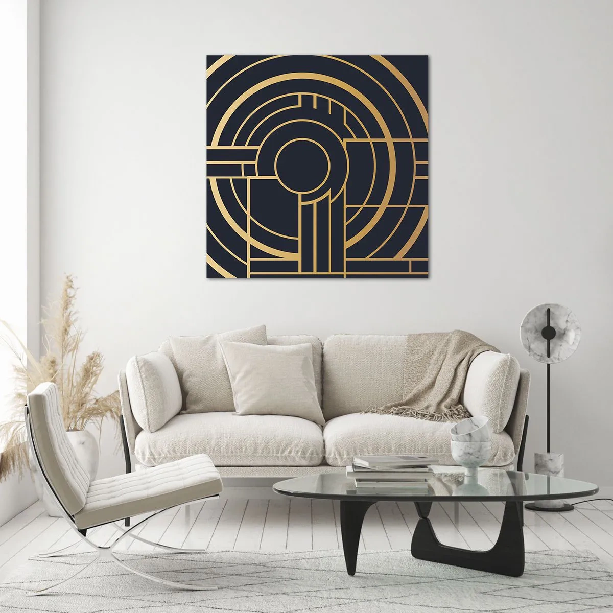 Glasbild - Bild auf glas - Wendungen der Dinge - 60x60 cm