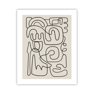 Poster - Folge der Spur - 40x50 cm