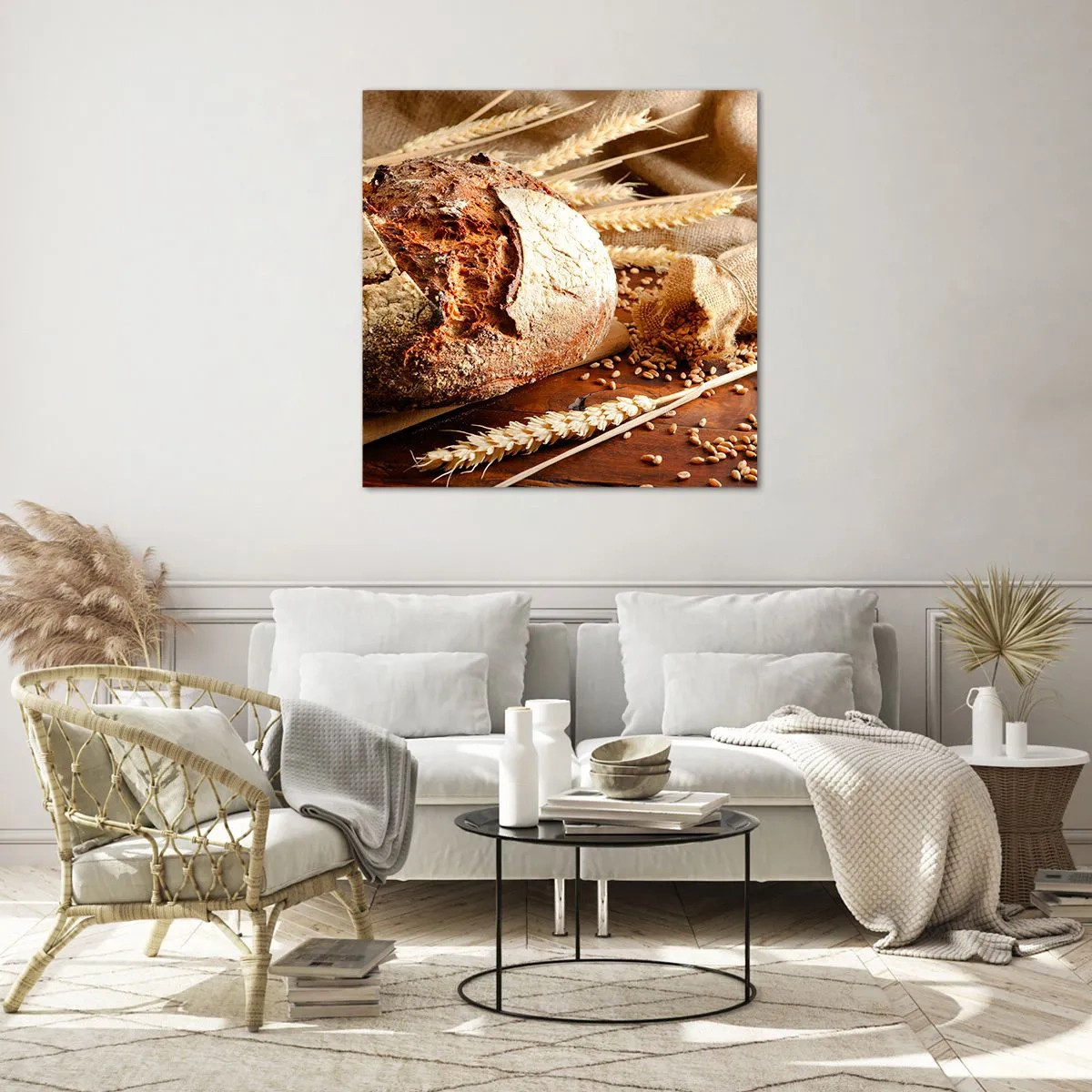 Glasbild - Bild auf glas - Appetitanregend, duftend, knackig - 40x40 cm