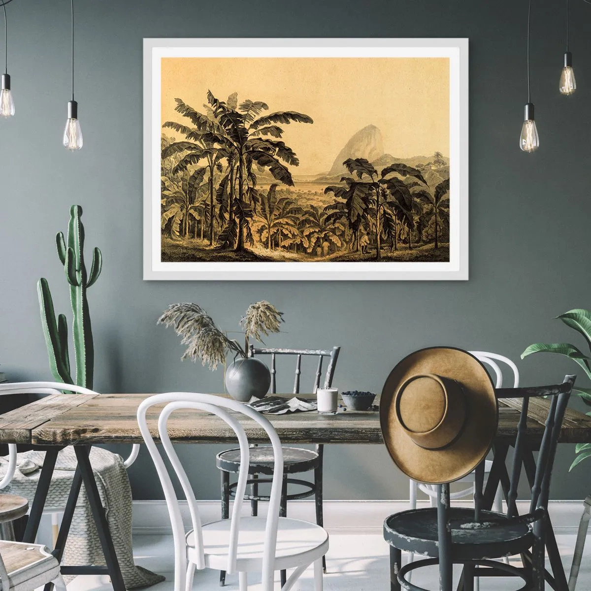 Poster in einem weißen Rahmen - in einem kolonialen Klima - 40x30 cm