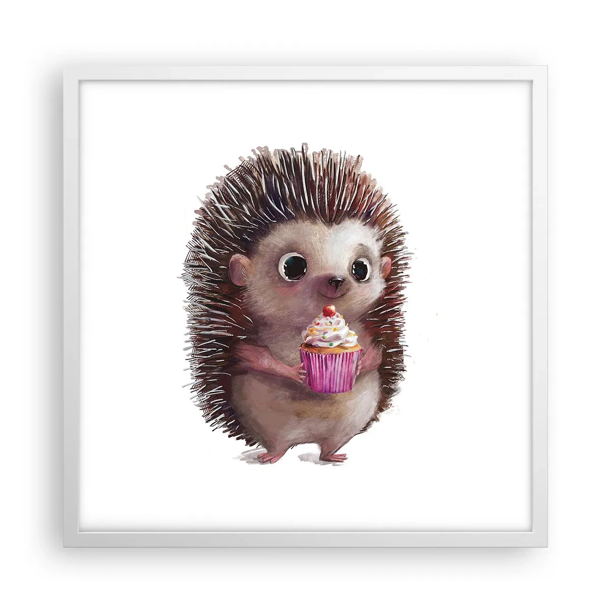 Poster in einem weißen Rahmen - Der Feiertag ist jeden Tag - 50x50 cm