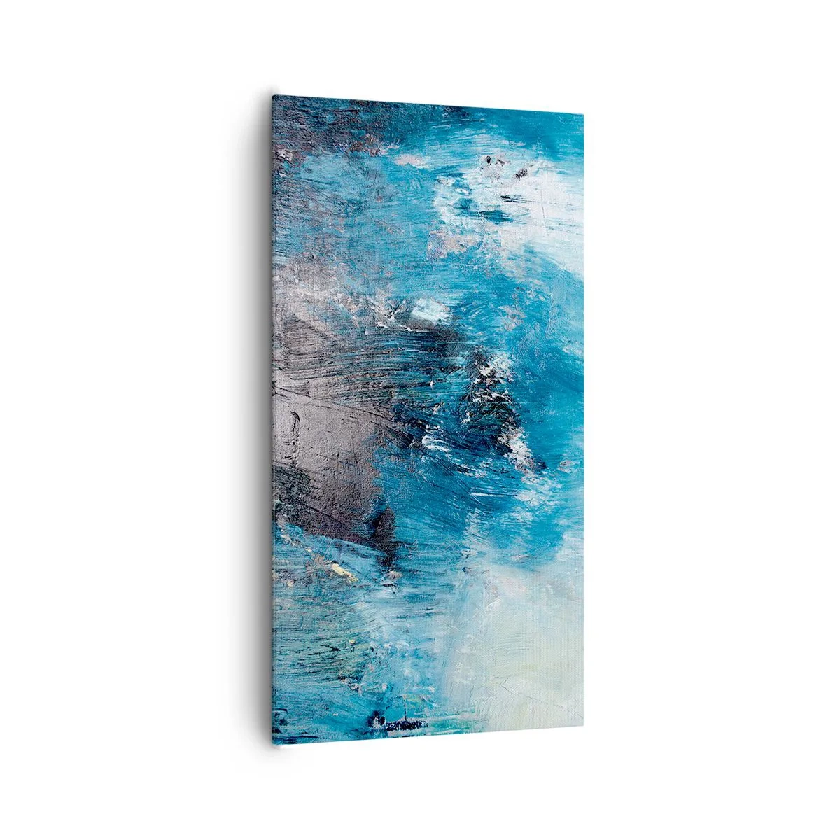 Bild auf Leinwand - Leinwandbild - Rhapsodie in Blau - 65x120 cm