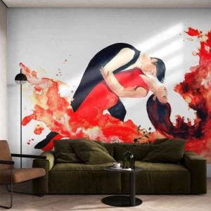 Selbstklebende Fototapete Deluxe Sticker - Tango - eine sinnliche Welle - Tanzen, Musik, Tänzer - 450x315 cm