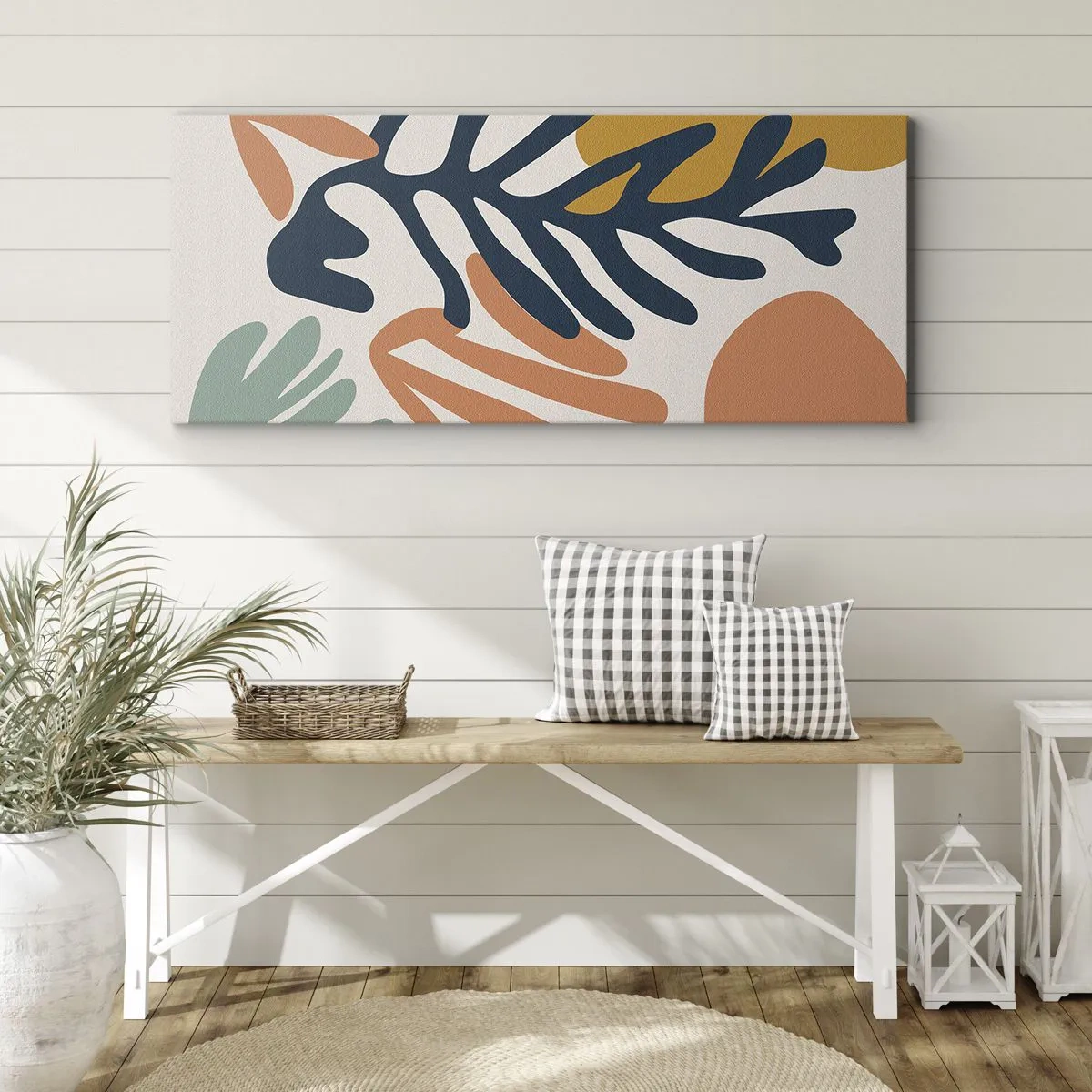 Bild auf Leinwand - Leinwandbild - Korallenmeere - 100x40 cm