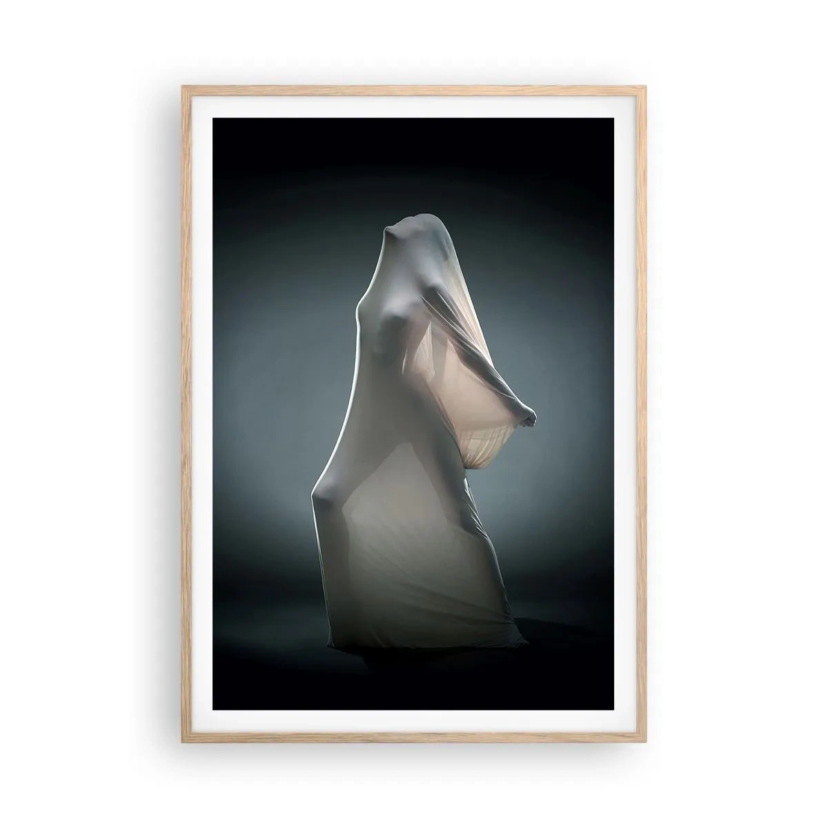 Poster in einem Rahmen aus heller Eiche - Versteckte Wünsche - 70x100 cm