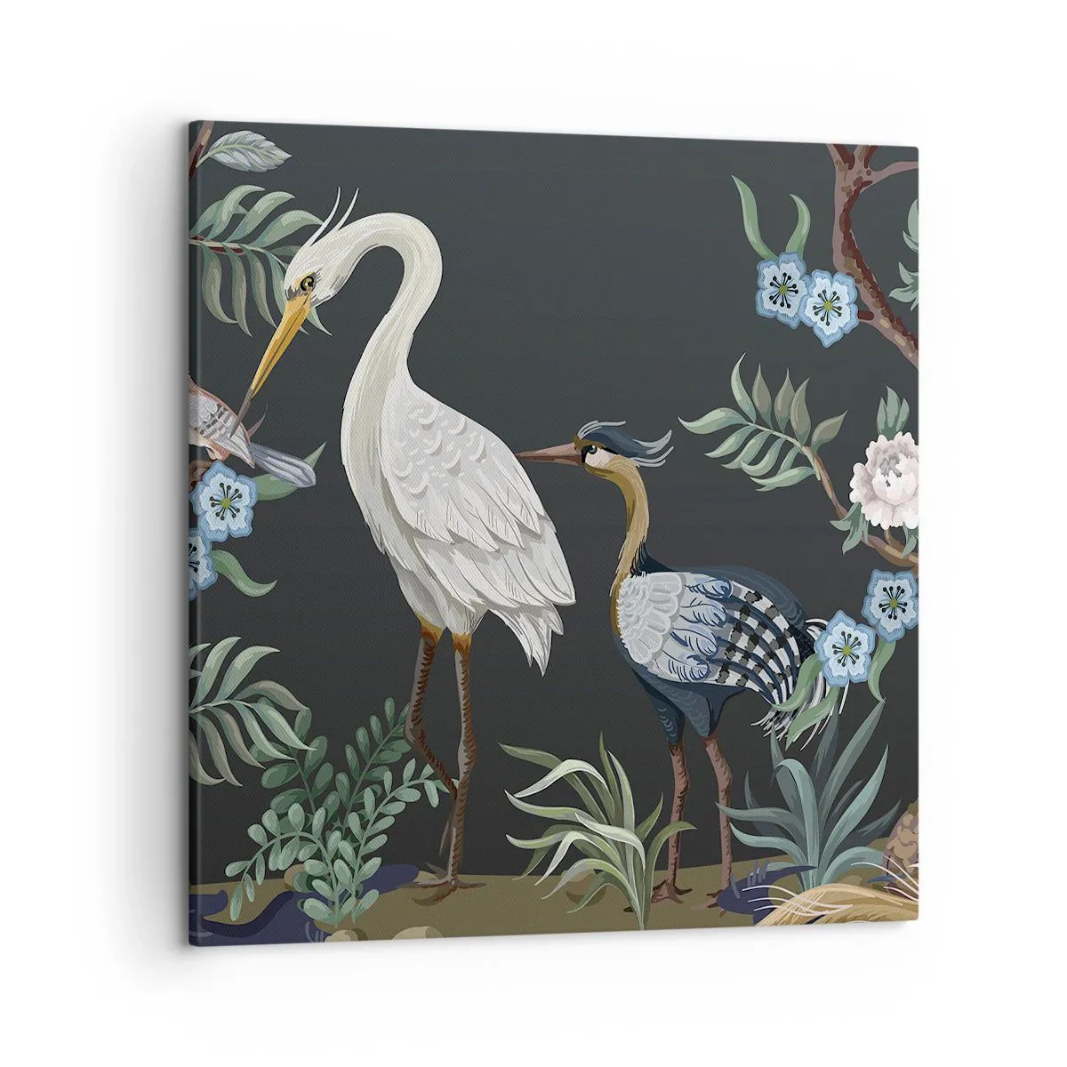 Bild auf Leinwand - Leinwandbild - Vogelparade - 50x50 cm