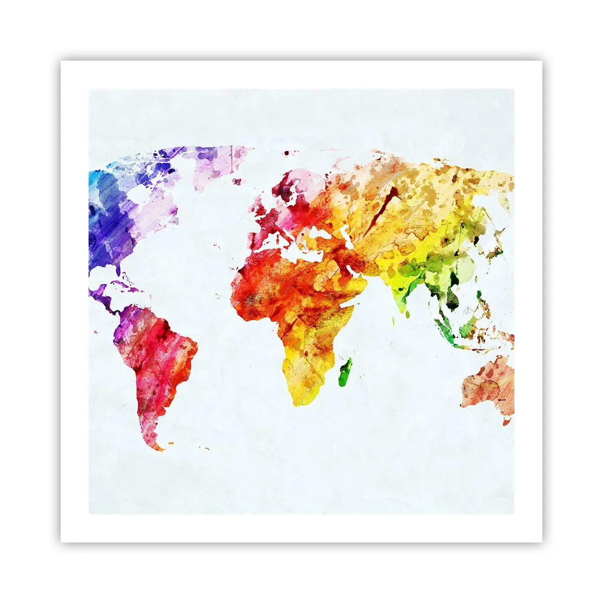 Poster - Alle Farben der Welt - 60x60 cm