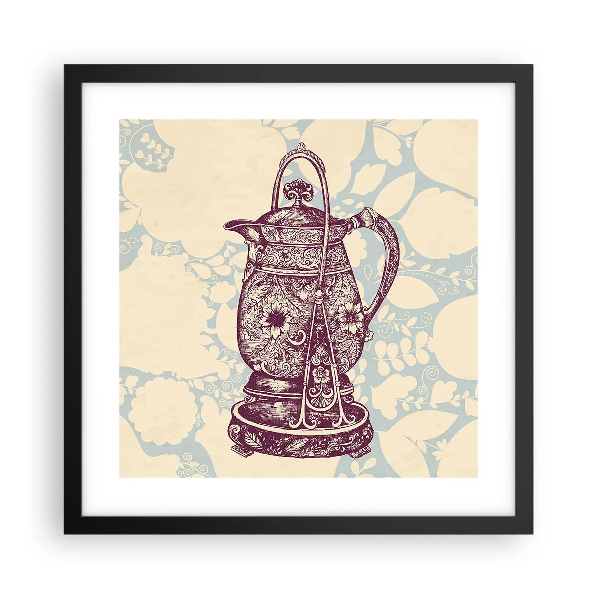 Poster in einem schwarzem Rahmen - Schönheit des Alltags - 40x40 cm