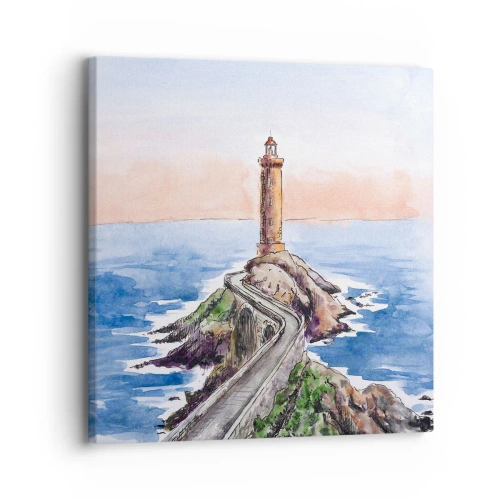 Bild auf Leinwand - Leinwandbild - Dem Meer zugewandt - 30x30 cm