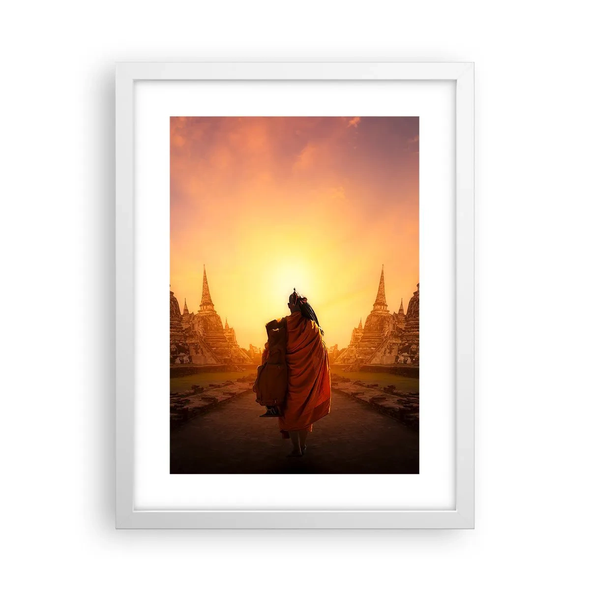 Poster in einem weißen Rahmen - In Frieden für die Ewigkeit - 30x40 cm