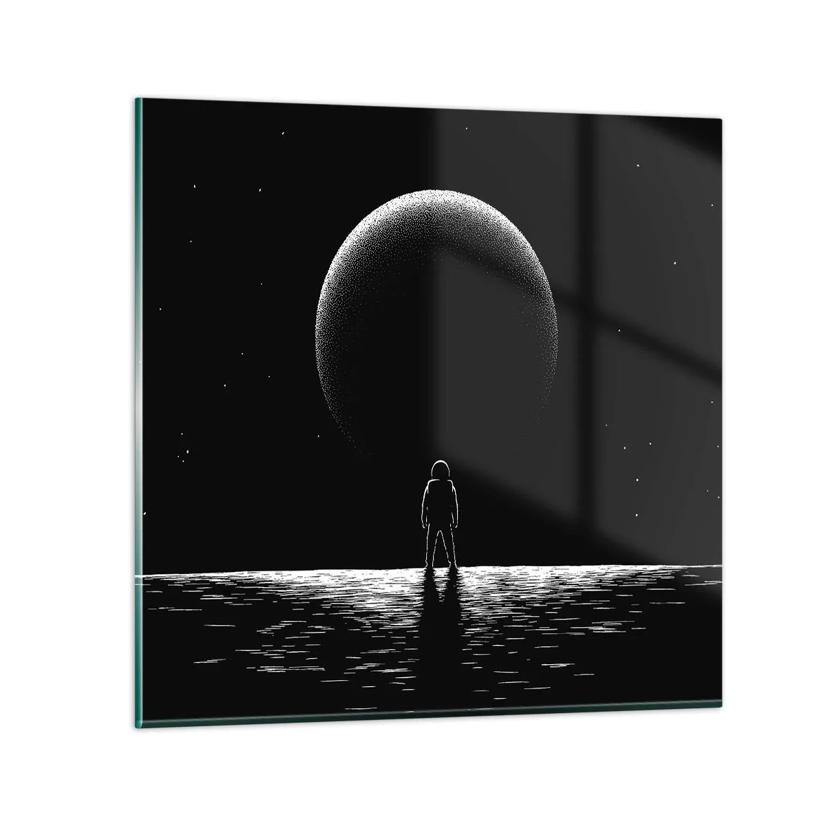 Glasbild - Bild auf glas - Angesicht zu Angesicht - 30x30 cm