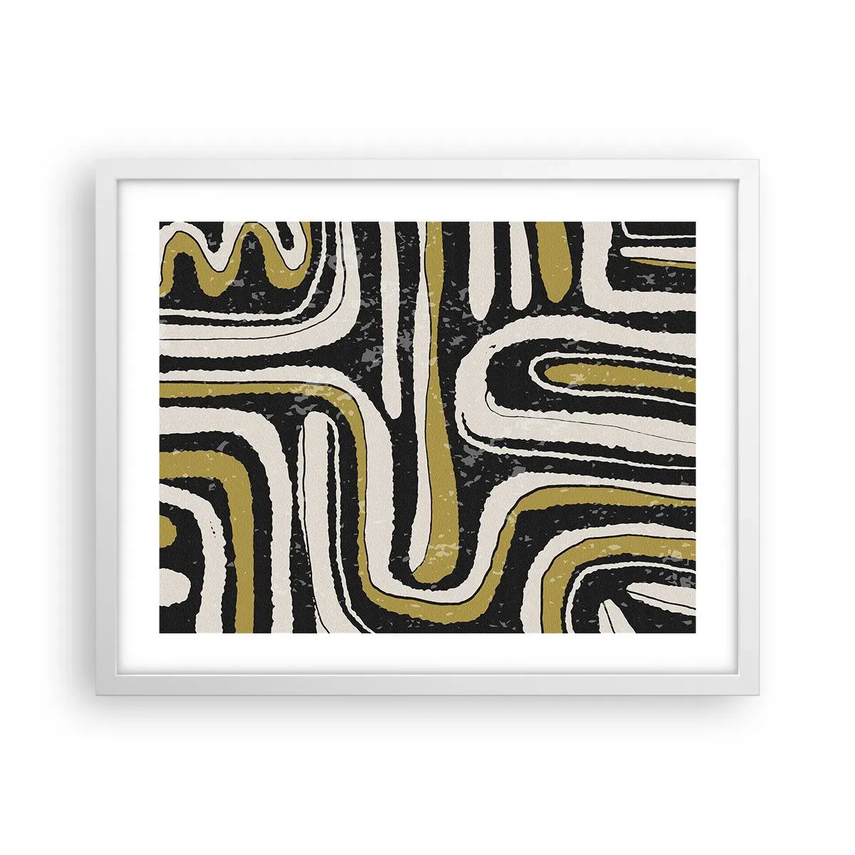 Poster in einem weißen Rahmen - Komposition: Straßen und Gassen - 50x40 cm